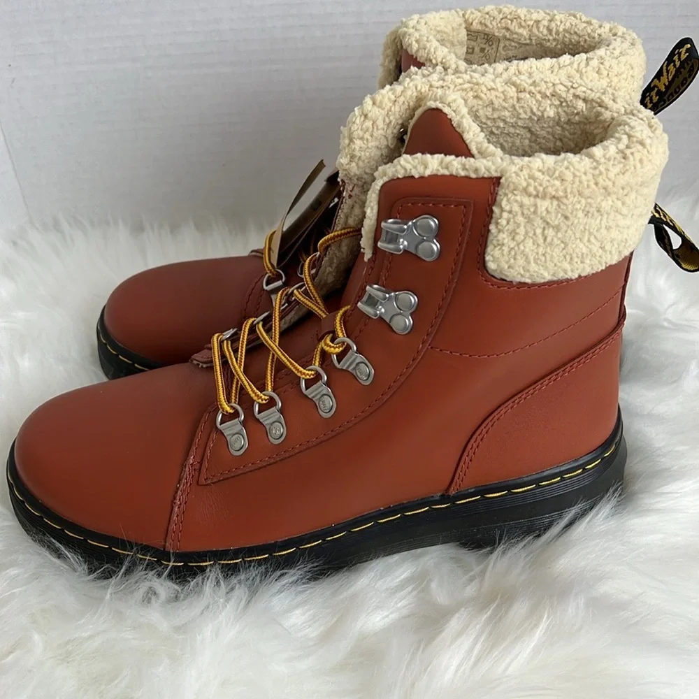 Dr. Martens Brown Lace Up Boots - Picture 2 of 4
